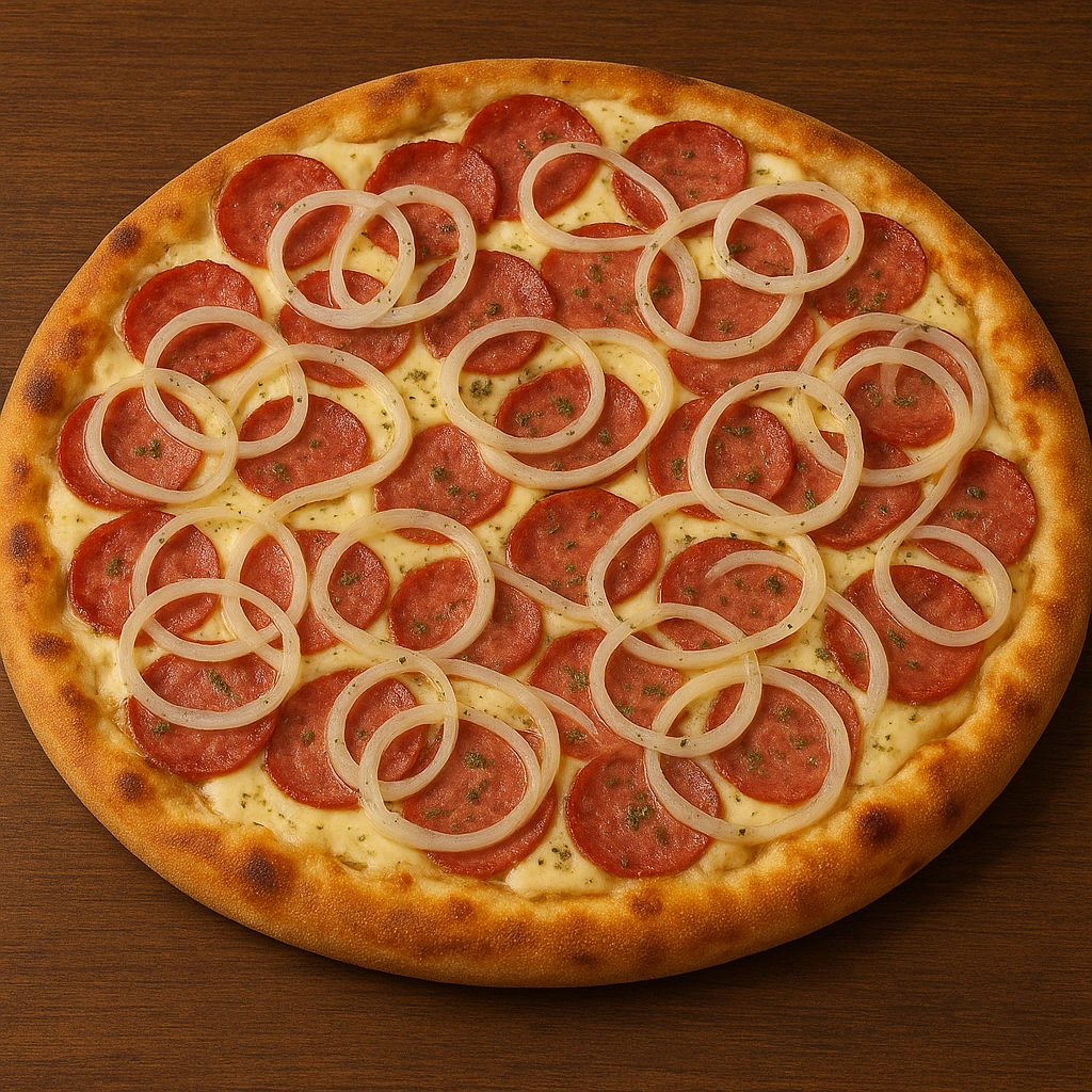 Pizza deliciosa de quatro queijos